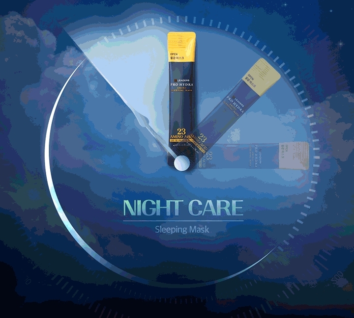 2. بافت واتر ژل سبک Leaders Pro Hydra Amino Sleeping Mask برای آبرسانی شبانه پوست